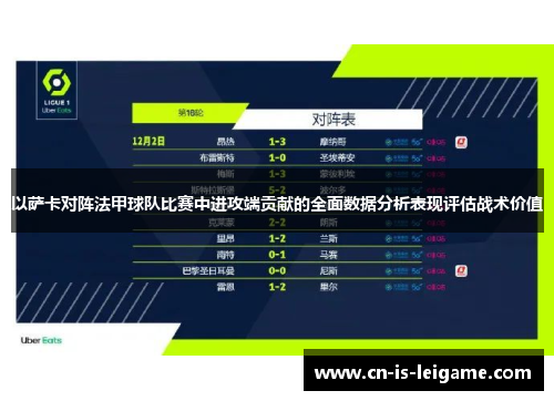 以萨卡对阵法甲球队比赛中进攻端贡献的全面数据分析表现评估战术价值